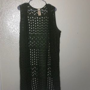 Two cardigans one in green one in black